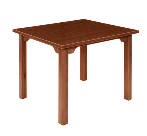 1287 / /images/1287/1000-1287-4-0-1.jpg / Raised Apron Dining Room Table - 1" Laminate top with Self Edge - Cherry w/ Lacquer (72" x 36")