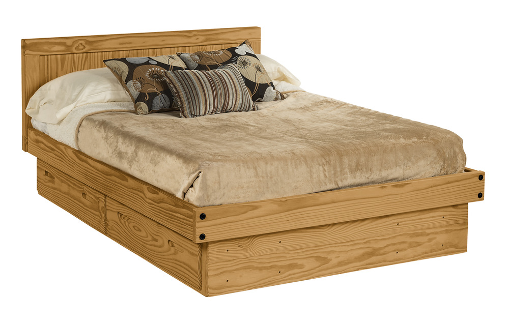 215 / /images/215/1000-215-2-0-0.jpg / Classic Full Platform Bed w/Drawers - Full